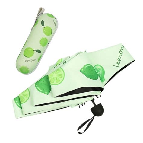 Ultra Lights And Small Mini Umbrella With Cute Capsule Case 5 Folding