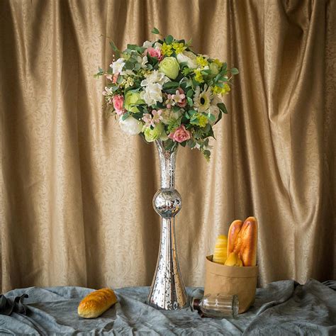 A wide variety of tall centerpiece vases options are available to you 24-Inch tall Mercury Glass Trumpet Centerpiece Vases ...