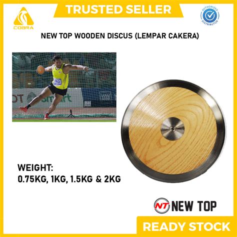New Top Wooden Discus Lempar Cakera Shopee Malaysia