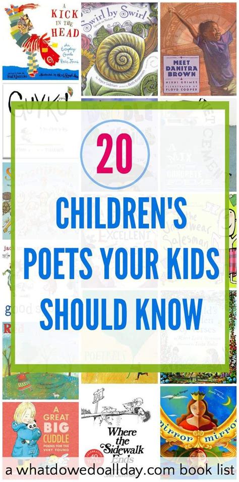 Childrens Poets Your Kids Should Know And Will Love Poetry Books