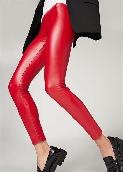 Thermal Leather Effect Leggings Calzedonia