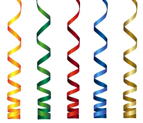 Ribbon Birthday Clip Art Curly Png Download 25672214 Free
