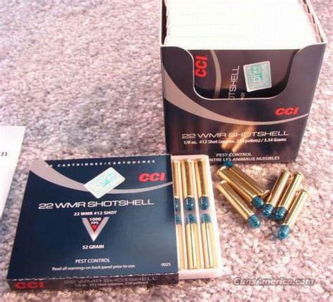 Ammo 22 Magnum Shotshell 20 Round Boxes Cci For Sale