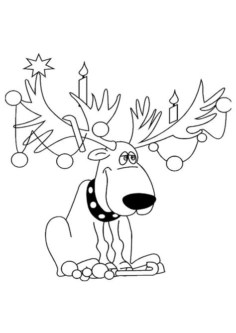 Kerst kleurplaten; rudolf het rendeer kerst Pinterest Kleurplaten