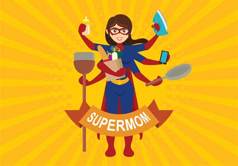 super mom vector art icons and graphics for free download