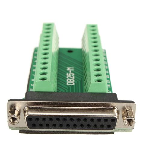 Db25 25 Pin Female Adapter Rs 232 Serial Port Interface Breakout Board