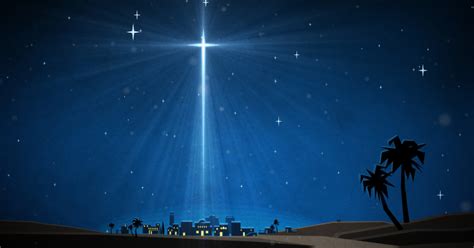 Christmas Artwork Bethlehem Star Motion Video Background