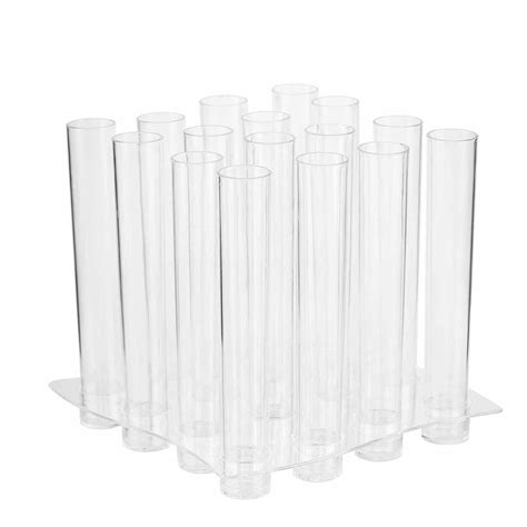 16 Pack 1oz Clear Test Tube Shot Glasses Tableclothsfactory