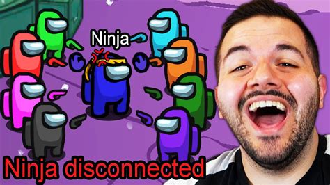 We Made Ninja Rage Quit Among Us Youtube