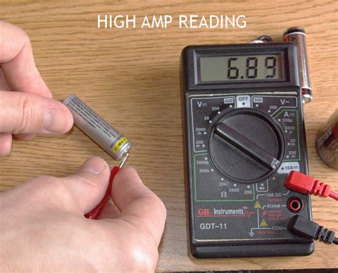This range is meant to test small batteries like aa cells etc. Battery Testing Methods