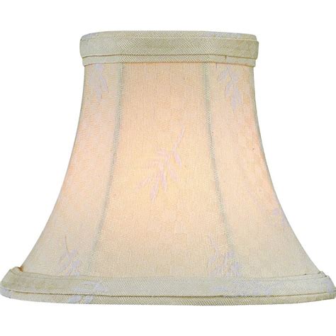 Leaf Jacquard Bell Lamp Shade With Clip On Assembly Ch5130 6