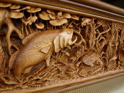 Image Result For Wood Carved Relief Marine Life Wood Carving Art