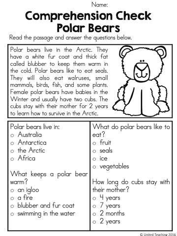 Guided reading level n book list. Polar Animals No Prep Activities | First grade reading ...