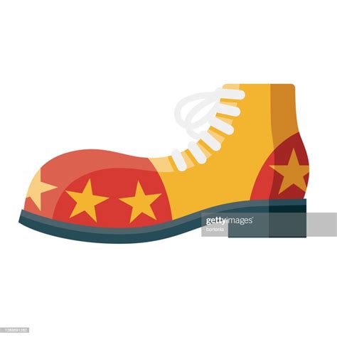 Clown Shoe Icon On Transparent Background High Res Vector Graphic