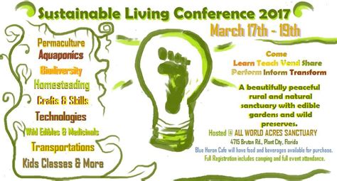 It's time to make this world a better place! Sustainable Living Conference