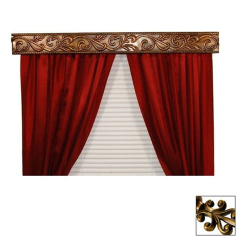 Bcl Drapery Antique Gold Metal Valance At