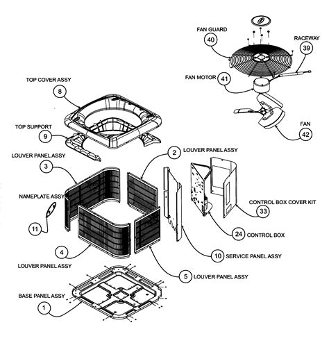 L 2295b air handler wiring diagrams page drawing no. Carrier 25VNA024A0030040 central air conditioner parts ...