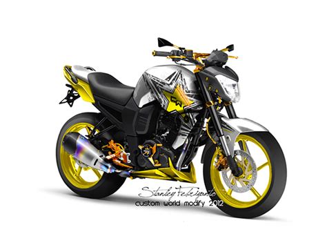 The fz16 is modeled after the larger fz1 with a scaled down engine capacity. My Yamaha FZ16 / Byson on Behance