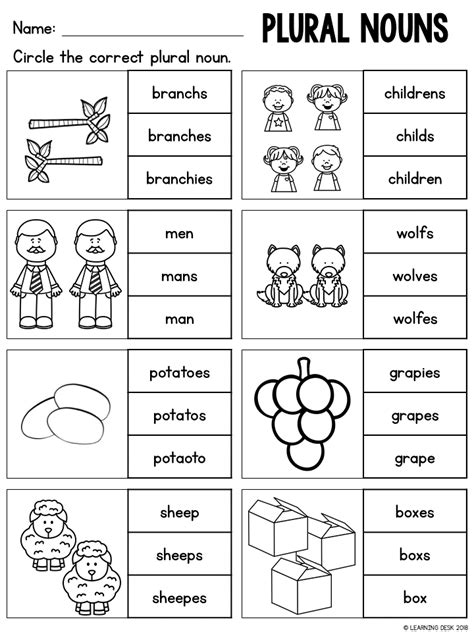 Singular And Plural Nouns Worksheets Made By Teachers