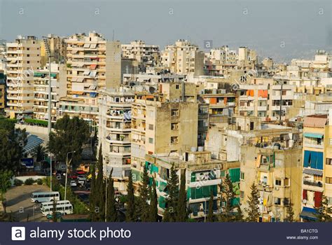 High Angle View Of Buildings In The City Of Beirut Lebanon Middle East