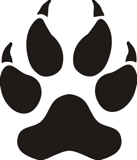 Small Panther Paw Print Images Clipart Best
