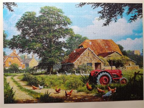 Finished My First 3000 Pieces Puzzle Cottage Trefl Rjigsawpuzzles