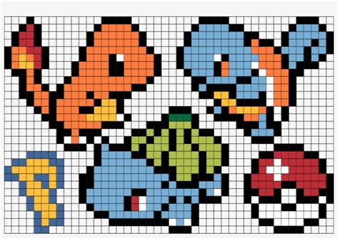 Minecraft Pokemon Pixel Art Blueprints