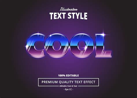 Premium Vector Cool Text Effect