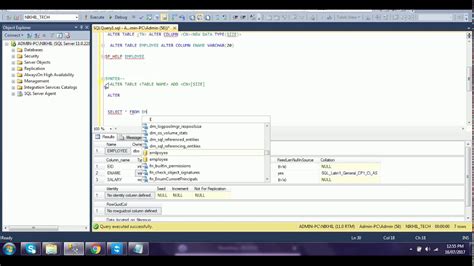 2 Sql Server How To Use Ddl Command In Sql Server Youtube