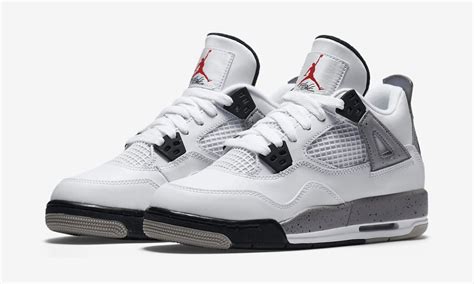 Kids Nike Air Jordan 4 White Cement Restock Sole Collector