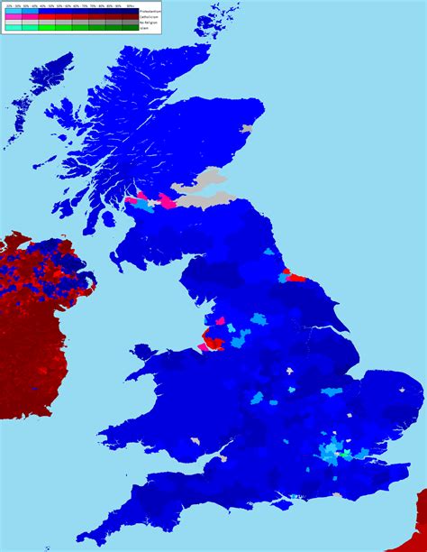 Religions In The United Kingdom Map Of Britain Kingdom Of Great