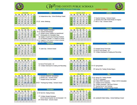 Updated Wcps 2021 2022 Calendar Wythe County Public Schools Facebook