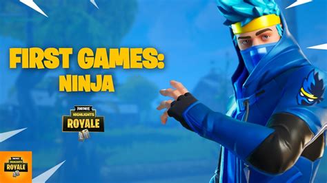 Ninjas First Ever Game On Stream Season 1 Fortnite He Was A Noob