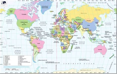 Free Printable World Map With Longitude And Latitude In Pdf Blank