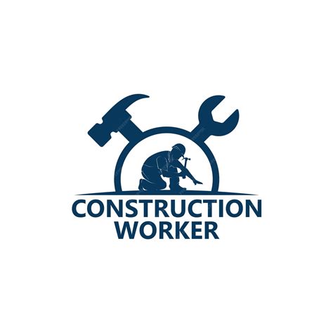 Premium Vector Construction Worker Logo Template Design Vector
