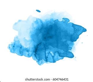 Blue Watercolor Splash Vector vector de stock libre de regalías
