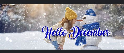 Pin By Grace On Winter ☃️ Hello December Facebook Cover Fb Cover Photos