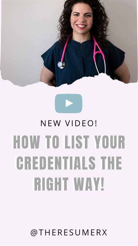 How To List Your Credentials The Right Way Nursing Jobs Nursing