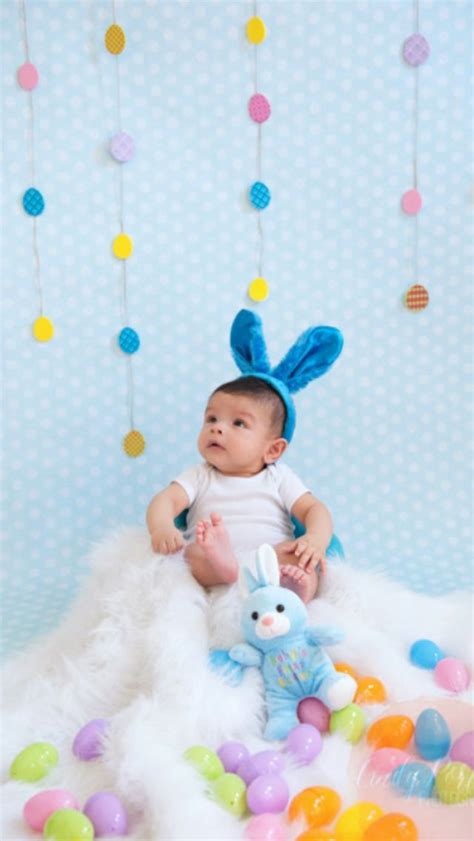 Baby First Easter Pictures Done By Cindyportillophotography