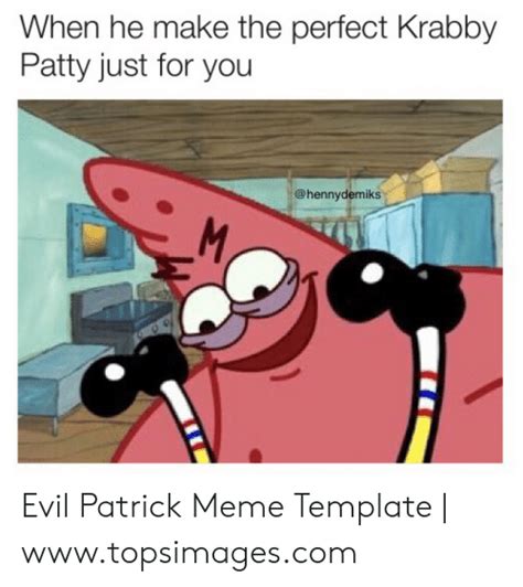 Evil Patrick Meme Spongebob