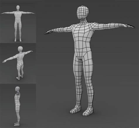 Low Poly Modeling Human Good Topology 3dcg Topology Pinterest