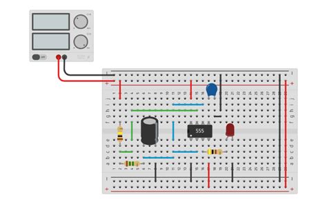 Circuit Design Astable Multivibrator Using Ic Timer 555 Tinkercad