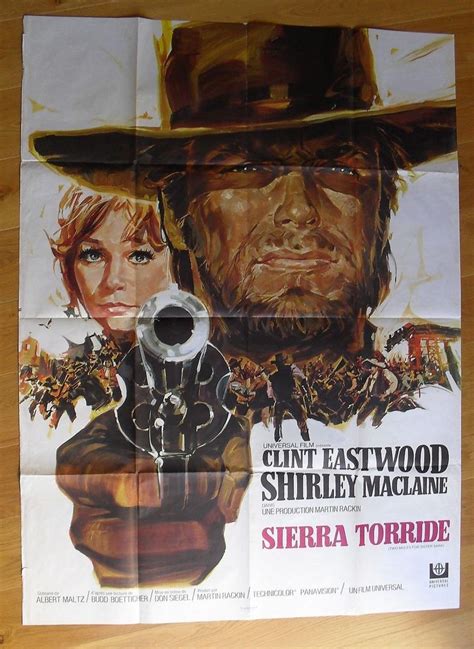 Two Mules For Sister Sara Clint Eastwood Original French Movie Poster