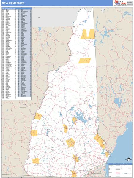 31 New Hampshire Zip Code Map Maps Database Source
