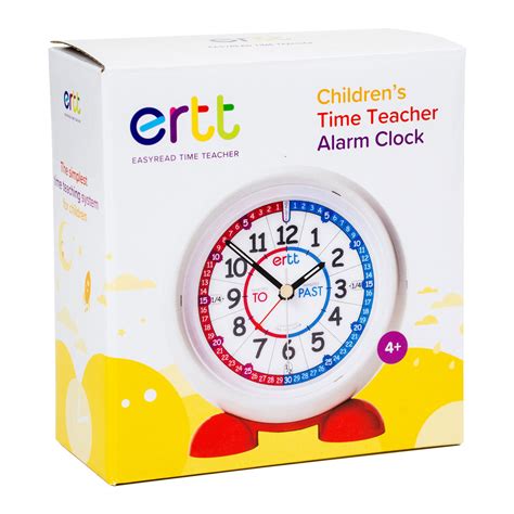 Easyread Time Teacher Alarm Clock Red And Blue Face Past And To Erac2