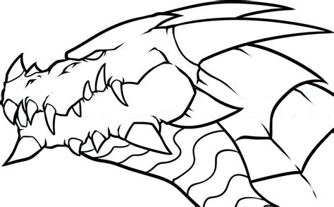 1200x819 how to draw a dragon flying and breathing fire step by step. Dragon Outline Drawing | Free download on ClipArtMag