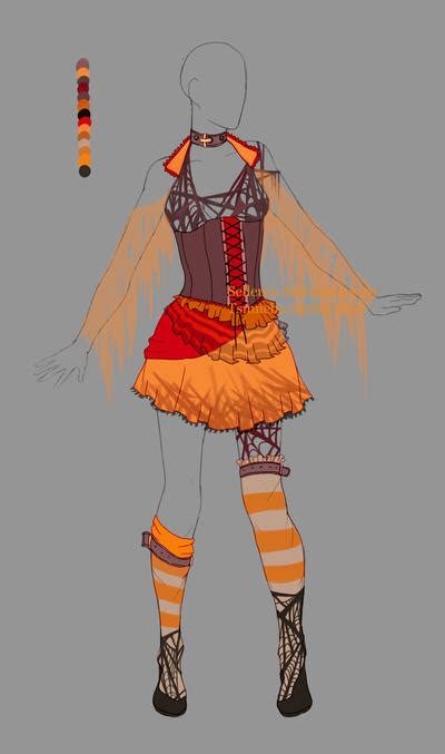 Outfit Adopt Halloween Dress Closed By Sellenin On Deviantart