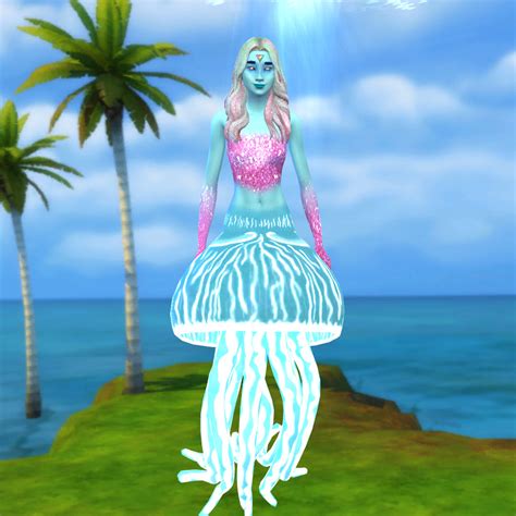 Zaneida And The Sims 4 — Jellyfish Mermaid Tail “island Living” Required