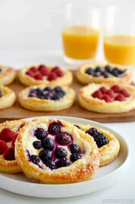 Just A Taste Fruit And Cream Cheese Breakfast Pastries