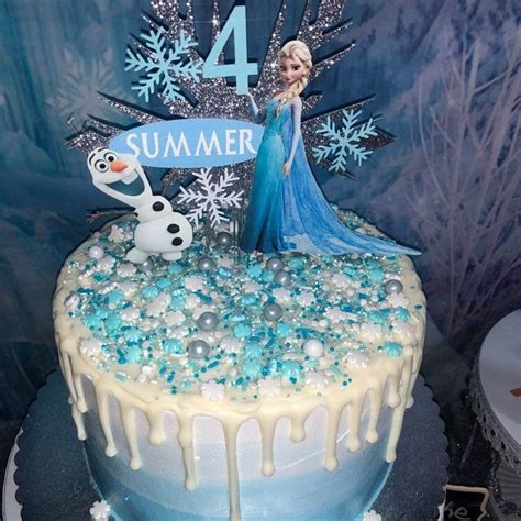 Frozen Cake Topper Elsa Cake Topper Frozen Etsy Farm Birthday Cakes